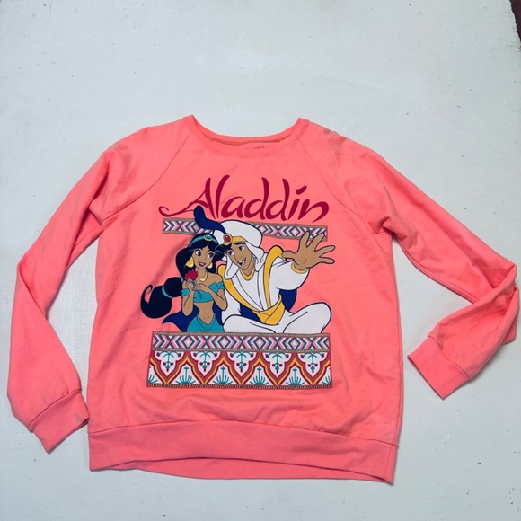 Disney Aladdin Jasmine Classic Long Sleeve Top with Sexy Cutout Back Size L - Picture 3 of 7